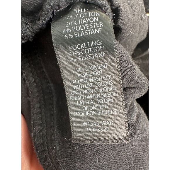 Betabrand Black Denim Skinny Jeans Womens Petite Medium 4-Pocket Pull On - Picture 4 of 6